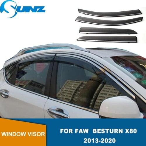 Side Window Visor For Faw Besturn X80 2013 2014 2015 2016 2017 2018 Window Rain Guards Weathershilds Sun Rain Deflector SUNZ