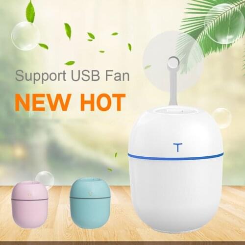 Mini Ultrasonic Air Humidifier Household Moisturizing Spray USB Student Dormitory Home Car Humidification Aromatherap with LED