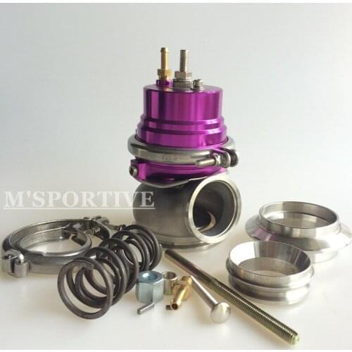 MSPORTIVE-60MM Wastegate - Stainless Steel V BAND 1jzgte / SR20DET / JDM Purple