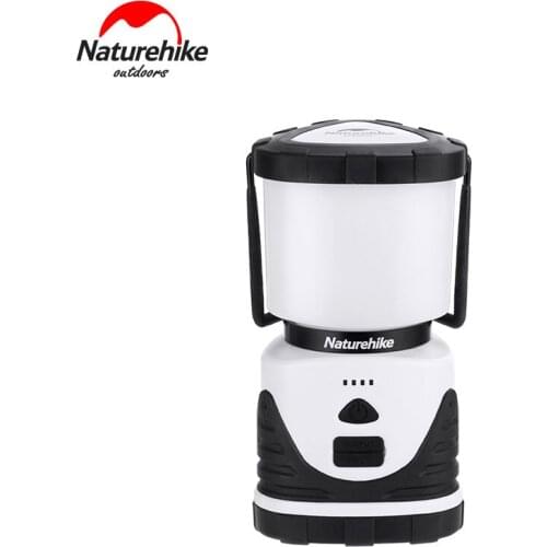 Naturehike Outdoor Camping Lamp 3 Modes LED Light 500 Lumens Ultra Bright Rechargeable Lantern 6600mAh Battery USB Charge