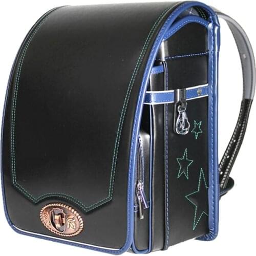 2021 NEW PU school bag for boys and girls Brand Orthopedic Backpack Children Japan Metal buckle book bag Backpack kids Mochilas