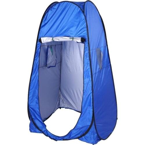 Portable Privacy Shower Toilet Camping Pop Up Tent UV Function Outdoor Bath Dressing Tent Photography Tent Blue