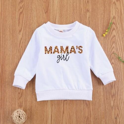Pudcoco Toddler Baby Girl Clothes Autumn 2020 Long Sleeve Round Collar Letter Printed Pattern Sweatershirt Outfit Baby Girl