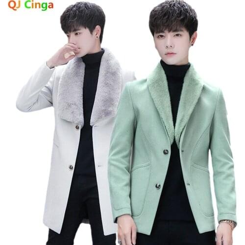 Мужские шерстяные пальто Qj cinga China At AliExpress