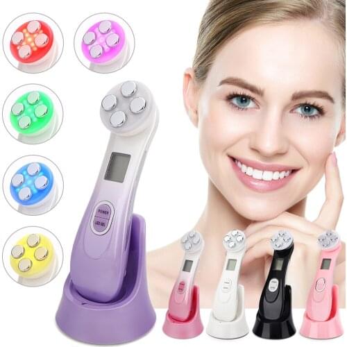 RF&EMS LED Photon Beauty Machine Mesotherapy Electroporation Radio Frequency Beauty Tools Anti Wrinkle Skin Tightening Massager