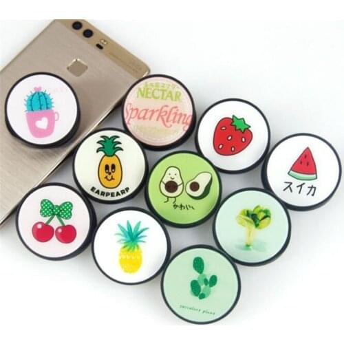 Cactus Watermelon Expanding Stand Grip Mount Phone Socket Fold Mobile Smartphones Pocket Desktop Bracket Phone Stand Holder