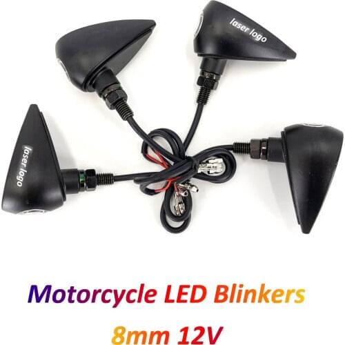 Motorcycle Turn Signals Indicator Lights 12V Amber Flasher Arrows for Kawasaki Versys 650 GSXR 600 K7 Z300 LTZ400 FZ6 XJ6 CB400