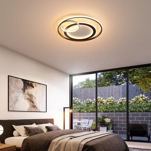 Modern Golden Round Ceiling lights Led For Bedroom Living Room Kitchen Study Simple Lamp Indoor Decoration Lighting