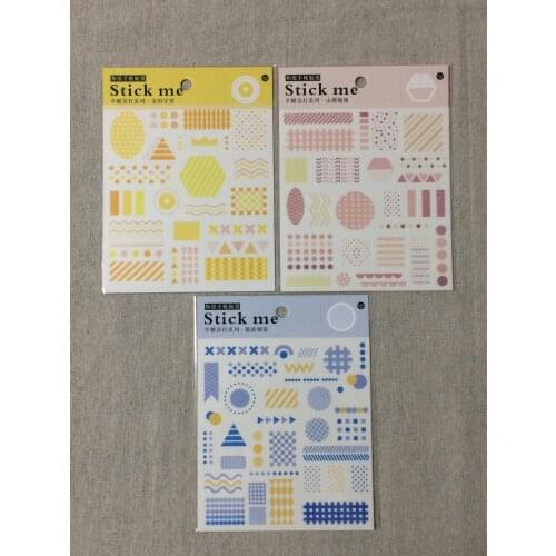 Triangle round decorative sticker(1piece)