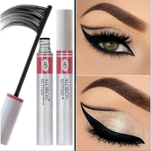 Mascara Black 3D Fiber Single Eyelash Natural Curl Extended Eyelash Mascara Quick Makeup
