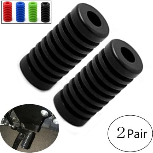 40MM Universal Foot-Operated Left Gear Shift Shifter Lever Foot Pad Pedal Toe Peg Cover Rubber For All Motorcycle Accessories