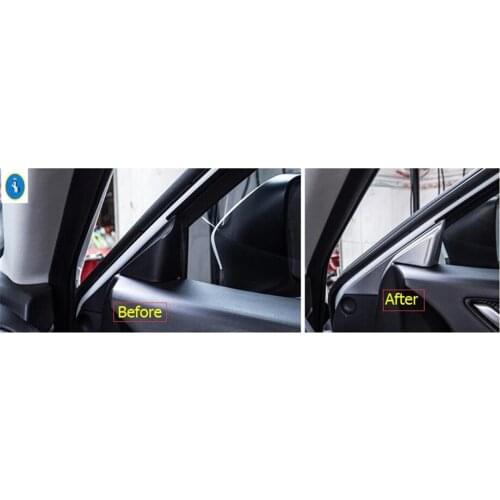 Yimaautotrims Accessories Interior ! Inner Window A Pillar Triangle Frame Cover Trim 2 Pcs For Mazda 6 Sedan & Wagon 2016 2017