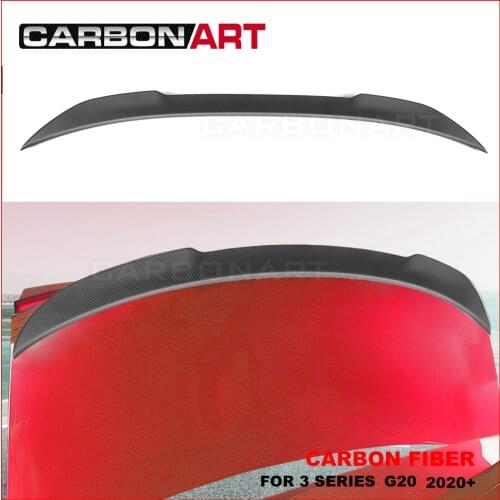 CS Style Carbon fiber rear spoiler for 3 series G20 G28 Rear Trunk Carbon Spoiler for bm w 3 series G20 G28 2020