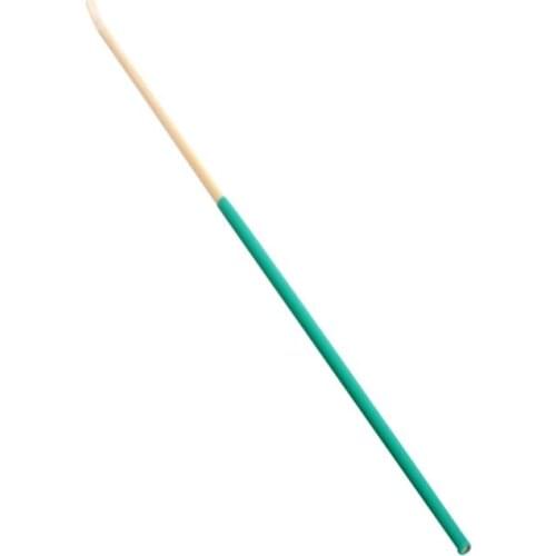 Bamboo Wooden Ear Cleaner Spoon Anti-Skid Green Rubber Handle Earpick Earwax Removal With Soft Silicone Cover Head Health Care