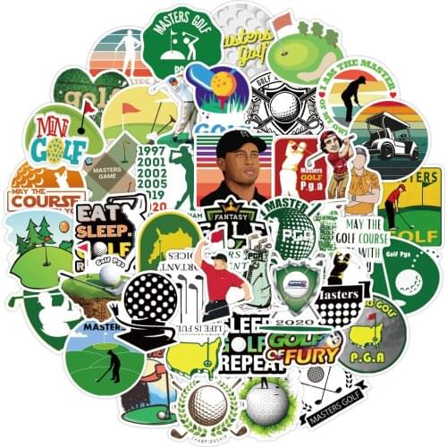 10/30/50pcs Outdoor Sports Golf Master Graffiti Stickers DIY Waterproof Skateboard Car Luggage Notebook Waterproof Sticker Toys