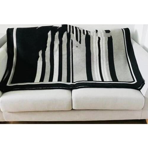 1300G European American Horse Design luxury blanket thicken shawl scarf air conditioning sofa aircraft blanket