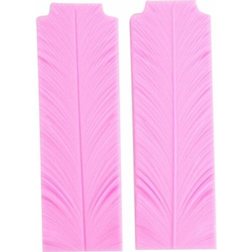 2PCs Large Leaf Fondant Flower Dry Pace Silicone Mold 19-66