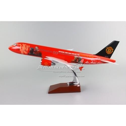 47cm Resin A320 Air Asia Airplane Model United Asian Airlines Airbus Air Asia A320 Airways Aircraft Aviation Plane Model Toy