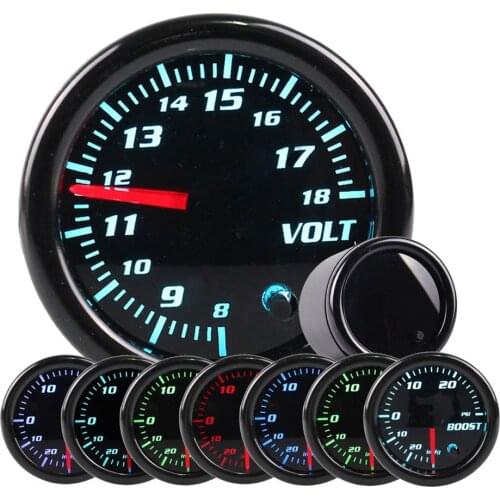 2" 52mm Car boost gauge bar psi Exhaust gas temp water temp oil temp oil press Air fuel gauge voltmeter tachometer