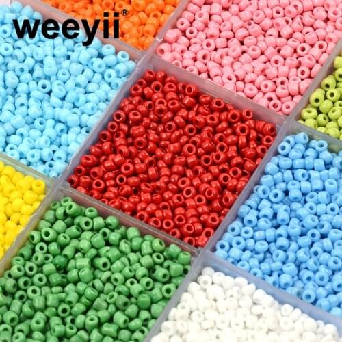 Approx.1000pcs 2mm Colorful Beads Charms Silver Seed Beads DIY For Making Bracelet Necklace Accessories