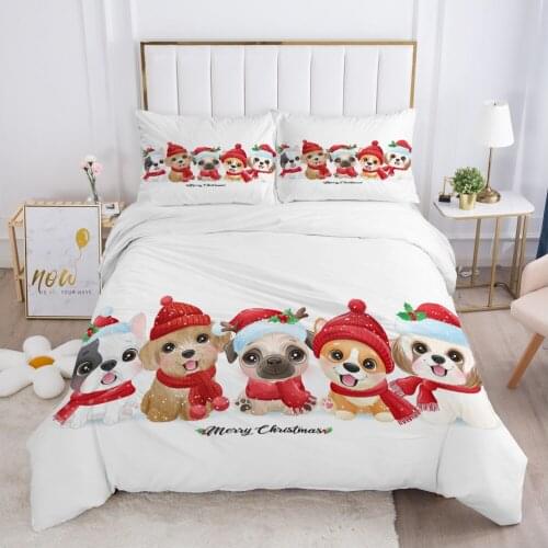 Children Bedding set for Kids Baby Child Girls boy140x200 Single Quilt/Comfortable/Duvet Cover Set Bed Linens Cute dog