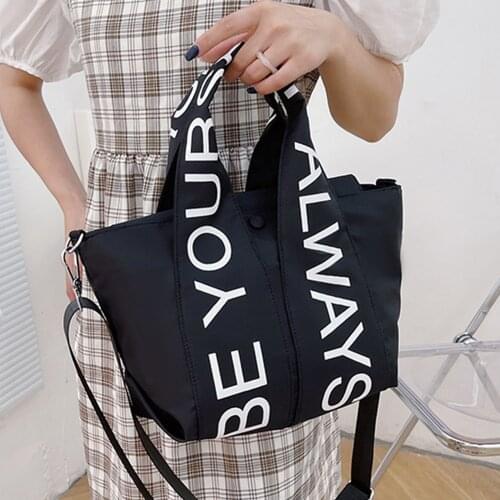 Designer Letters Canvas Shopper Bags for Women Handbag Casual Shoulder Crossbody Bag 2021 Brands Womens Bag Clutch Tote Purses