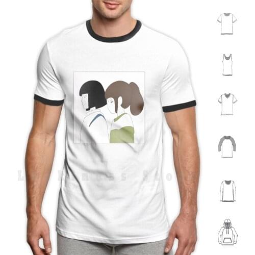 Spirited Away T Shirt 6xl Cotton Cool Tee Miyazaki Anime Japan Japanese Ghibli Cute Animation Hayao Miyazaki Chibi Chihiro Haku
