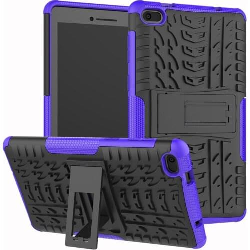 Hybrid Armor Hard Plastic Silicone Case Stand Cover For Lenovo Tab E7 E 7 TB-7104F Protective Cover Case For Lenovo Tab E7 Case