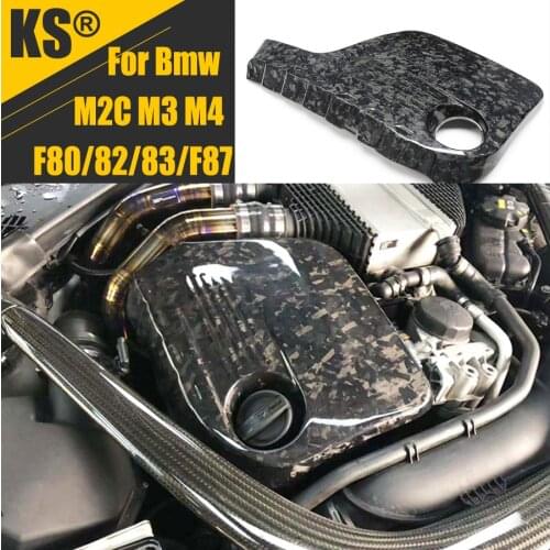 Dry carbon carbon fiber engine hood cover for BMW M2C M3 M4 F80/82/83/F87