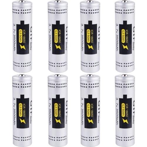 Li-ion charging pile with capacity of 3.7 mah, gtf, 18,650 v, 3,500 for flashlight, drip, cell