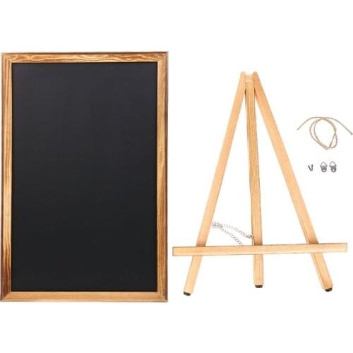 Desktop Memo Message Blackboard Easel Chalkboard Bracket Sketchpad Kids Writing Boards for Restaurant Sign