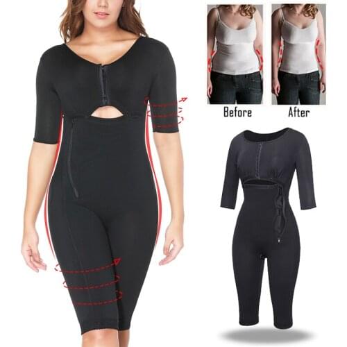 2020 New Full Body Shaper Arm Slimmer Bodysuit Waist Cincher Trainer Thigh Reducer Tummy Slimming Control Shapewear Corset