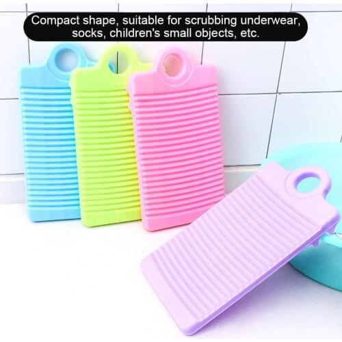 New Portable 1PC Laundry Washboard Plastic Clothes Washing Board Household Anti-slip Cleaning Washboard 31.5x16.8cm