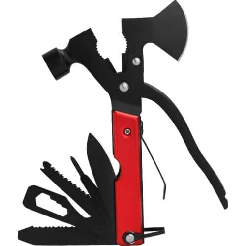 Factory wholesale multi-function axe hammer, multi-function knife pliers, fire rescue axe hammer, outdoor multi-function hammer