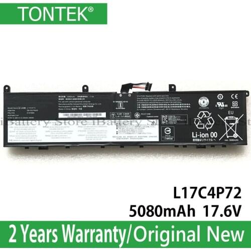 Genuine L17C4P72 Battery For Lenovo ThinkPad P1 X1E 20MD-20ME X1 Extreme 1ST GEN 00NY969 L17L4P72 SB10Q76929 SB10V98093 Batteria