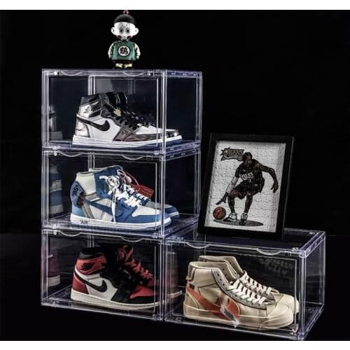 Transparent Sneaker Shoe Box Storage Shoes Packaged Shoe Cabinet Dustproof Large Capacity Shoes Organizer For Men and Women
