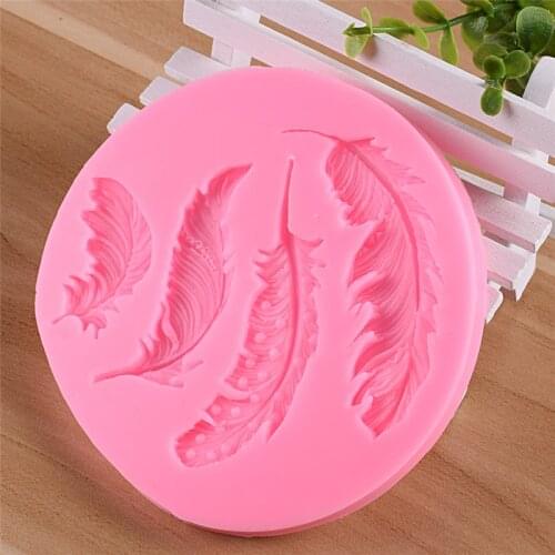 Aomily Lifelike Feather Silicone Mat Pad Lace Cake Fondant Mold Butterfly Mousse Cake Kitchen DIY Baking Decorating Bakeware