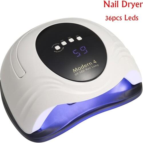 UV LED Nail Lamp for All Gels Varnish Polish Nail Dryer with Handle Portable 36pcs Leds Curing Lamp 4 Timer Setting Smart Sensor