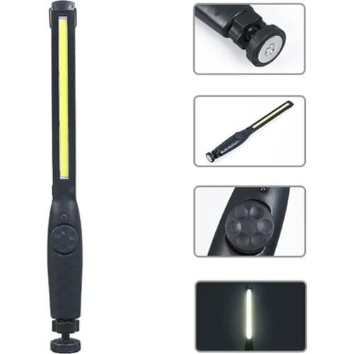 LED Work Light USB Rechargeable Torch COB Work Lamp Rotary Switch Flashlight Dimmable Camping Torch For Outdoor Hiking Fishing