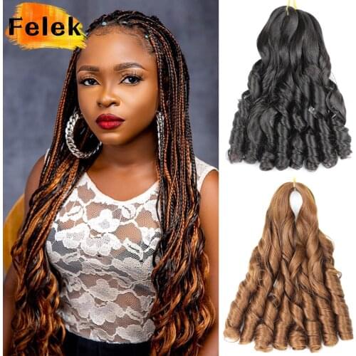Loose Wave Crochet Hair Extension Long Wavy Ombre Braiding Synthetic Curly Braids Bundles Hair For Black Women Blonde Afro Curls