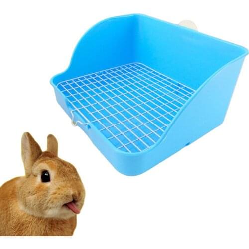 Pet Cat Rabbit Toilet Mesh Square Potty Trainer Rat Hamster Corner Litter Box Hamster Cage Decoration Accessories