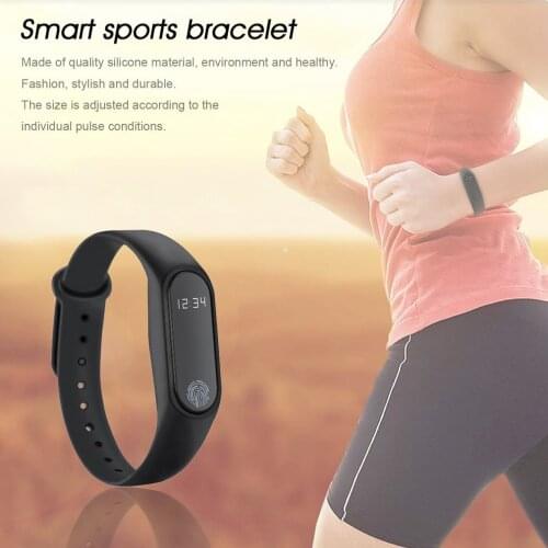 Sleep Smart Horloge IP67 M2 Fitness Horloge OLED Horloge Smart Touch Screen BT 4.0 Fitness Armband Tracker Hartslagmeter