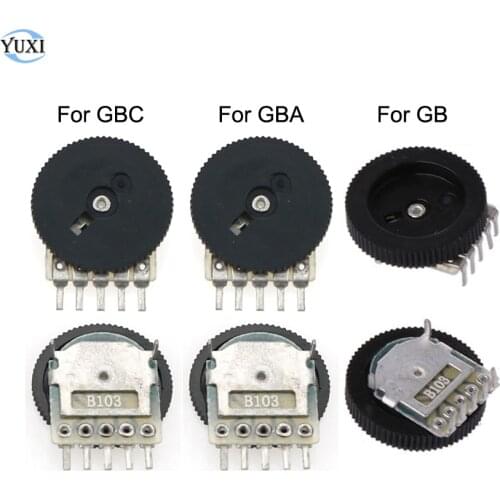 YuXi 2pcs For GBA GBC GB Replacement Volume Switch For Gameboy Advance Color Motherboard Potentiometer