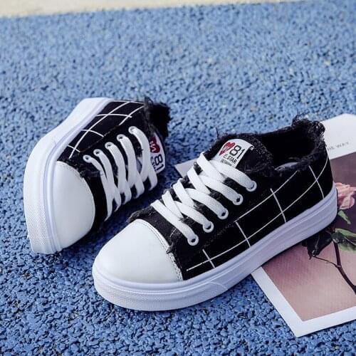 Women Flats Fashion Women Casual Shoes Flat Shoes Women Color Matching Loafers Flats Shoes Black Light Canvas Shoes U12-70