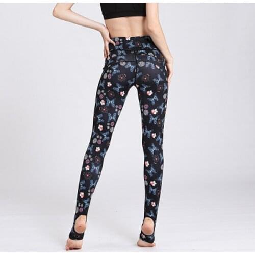 Women‘s Printing Yoga Pants Breathable and Quick-Drying PantsTight-Fitting Sports Leggings Push Up Clothing Tights Gym Training