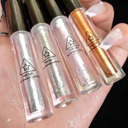 Liquid Eyeshadow Diamond Eye Shadow Metal Shimmer Glow Glitter Single Liquid Eyeshadow Makeup Pigment Accessorices Beauty