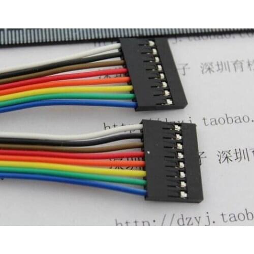 10pcs/lot 2.54mm 8P Jumper dupont Line 30cm connect cable wire