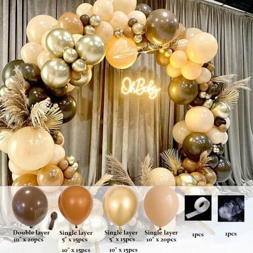100pcs Rose Gold Balloons Confetti Set Chrome ballon Birthday deco Party Wedding Decoration Wedding Anniversary globals Metallic