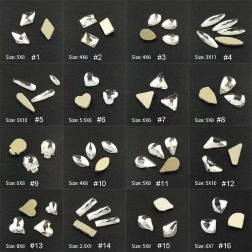 200pcs Rhinestones for Nails Clear Nail Art Crystal, Circular Glass Studs Gems Stones, Round Nail Diamonds for Crafts Nail Art