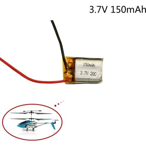 3.7V 150mAh for Syma S105 S107 S107G S109 S111 Wltoy V319 S977 S009 3.7V Li-Po Battery 3.7V Helicopter Drone Part